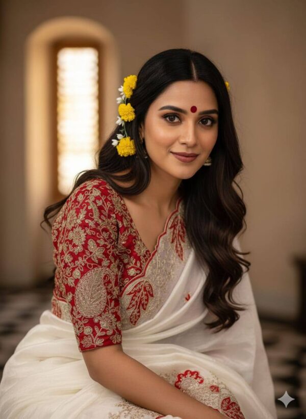 Elegant Organza Tissue Saree Description